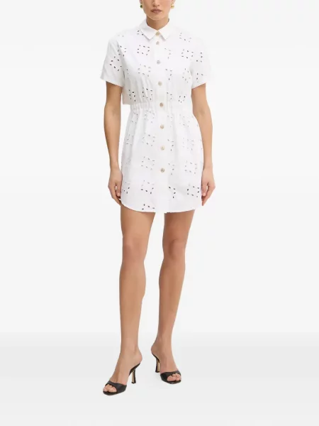 Rochie mini Fracomina cu broderie alb