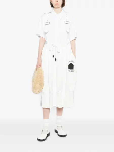 Скейт & стрийт презрамки пола Dsm - Dover Street Market с катарама бяло
