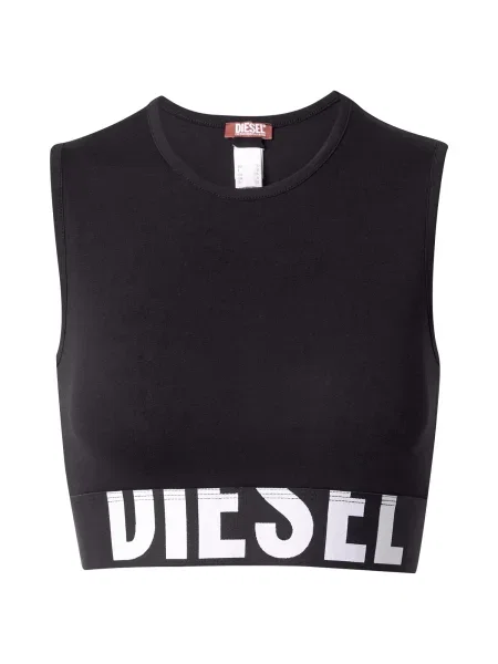 DIESEL Top ADA-D-POP negru alb