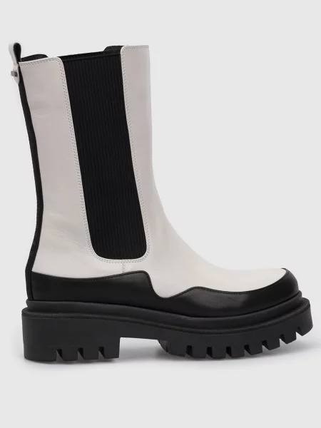 Світло-сірі шкіряні челсі Babe Pay Pls сірі