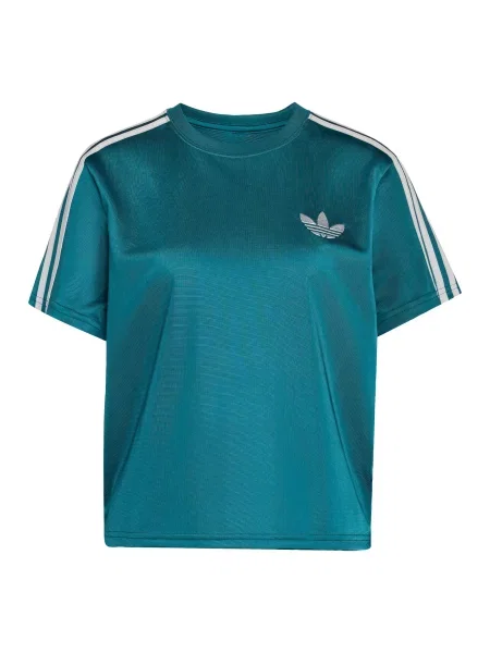 ADIDAS ORIGINALS Tricou Firebird verde petrol alb