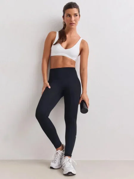 Legginsy z wysokim stanem kompresyjne szybkoschnące Pace czarne