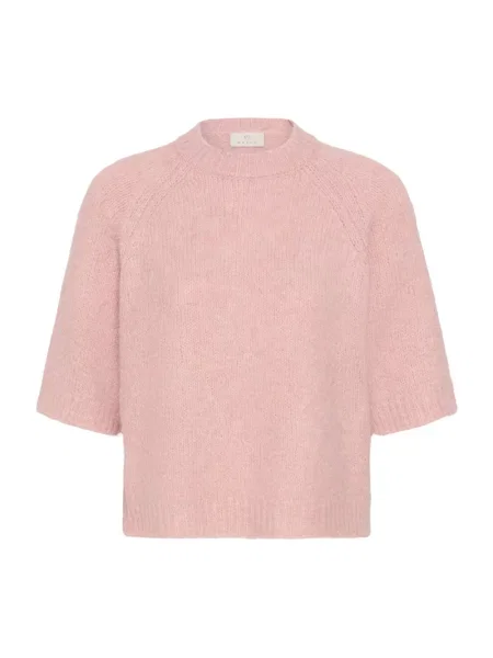 Dzianinowy sweter Kaffe różowy