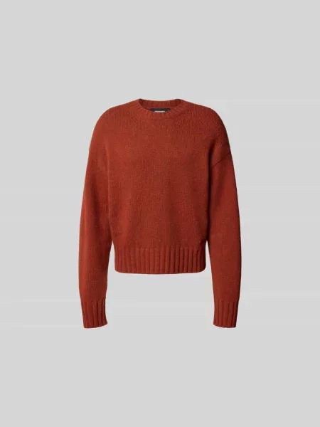 Sweter z detalem z logo Dsquared2 czerwony