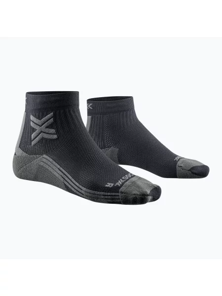 Дамски чорапи за бягане X-Socks Run Discover Ankle black/charcoal черно