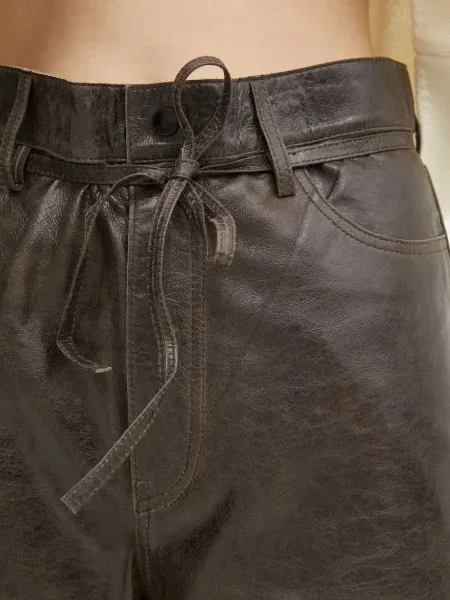 Pantaloni Day Birger Et Mikkelsen din piele maro