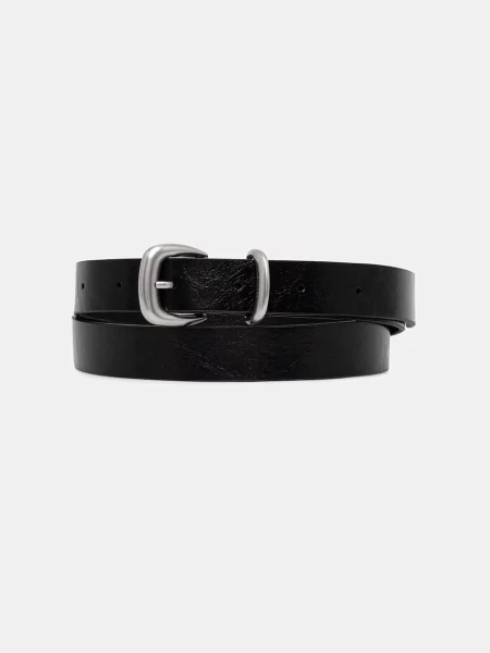 Calvin Klein pas usnjen črna