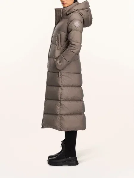Canada Goose Peříčkové Kabáty Mystique S Odnímatelnou Kapucí černošedá