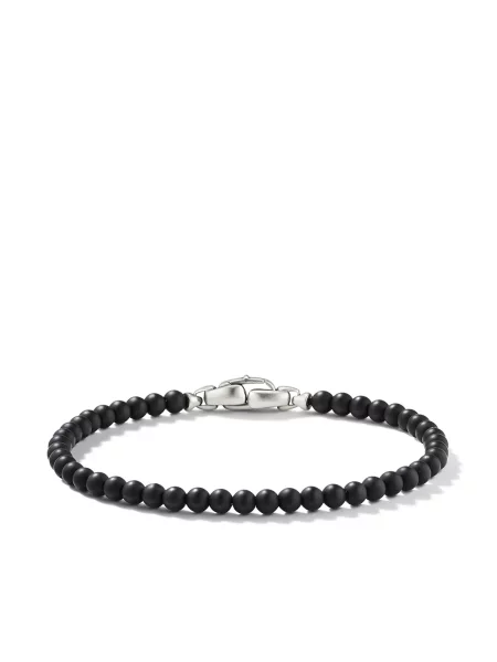 Argint veritabil brăţară David Yurman cu mărgele argintiu