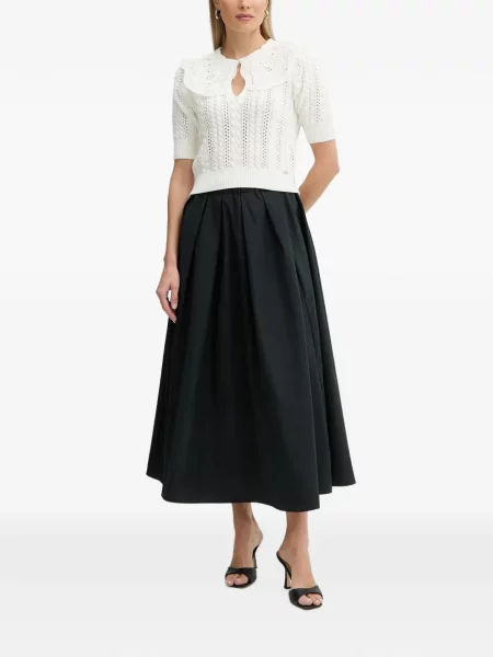 Pulover Fracomina cu broderie alb