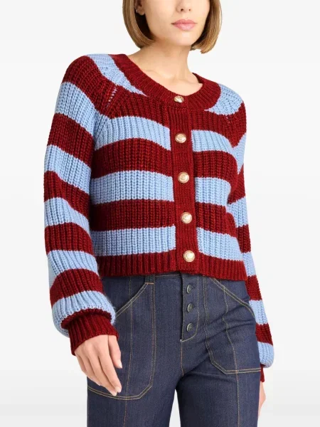 Cardigan Cinq A Sept cu dungi albastru