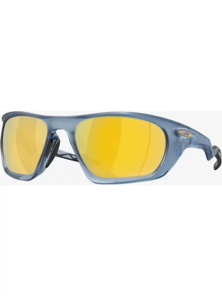 Okulary oakley lateralis polaris collection matte transparent abyss z soczewkami prizm polarized niebieskie