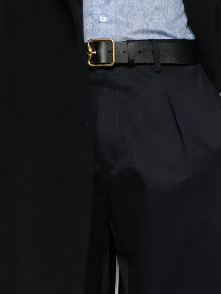Pantaloni Briglia 1949 plisate albastru