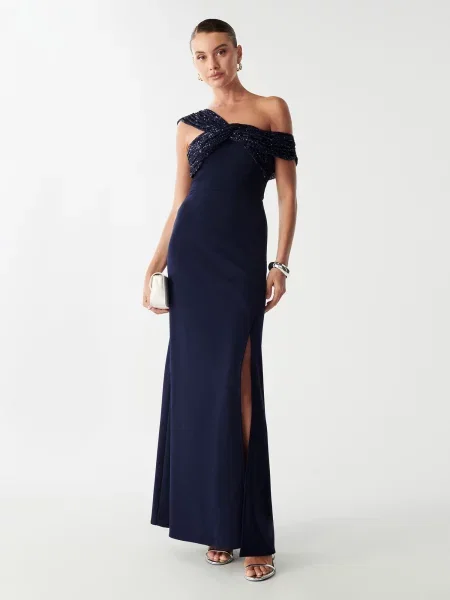 BWLDR Rochie de seară Trisha marin albastru