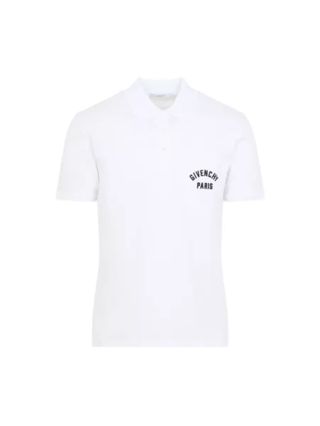 Koszulka polo Givenchy z kieszenią przednią biała