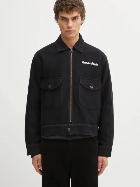Human Made kurtka ZIP-UP WORK przejściowa czarny