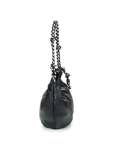 Geanta crossbody Desigual cu autograf negru