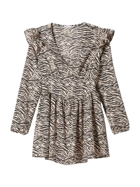 Bershka Rochie bej negru