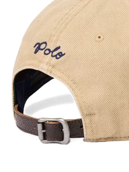 Tricou polo Polo Ralph Lauren cu autograf cu 5 buzunare în carouri gri