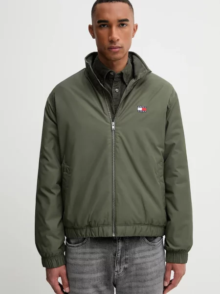 Яке Tommy Jeans преходен модел зелено