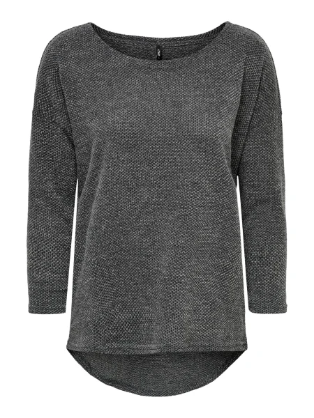 ONLY Tricou Alba gri amestecat alb