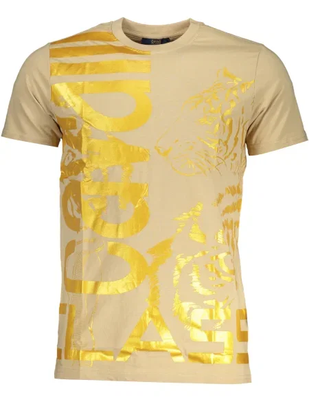 Tricou Cavalli Class scurt bej