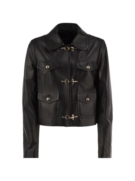 Geanta de piele Fay negru