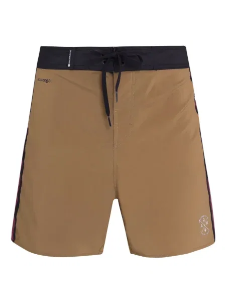 Pruhované bermudy Osklen hnědé