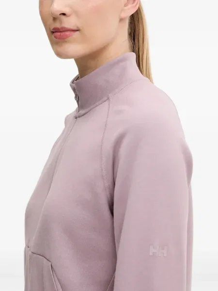 Bluza Helly Hansen z zamkiem błyskawicznym do połowy różowa
