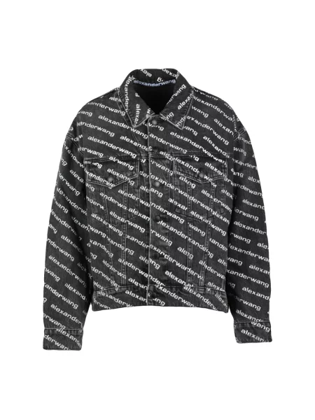 Kurtka jeansowa Alexander Wang asymetryczna