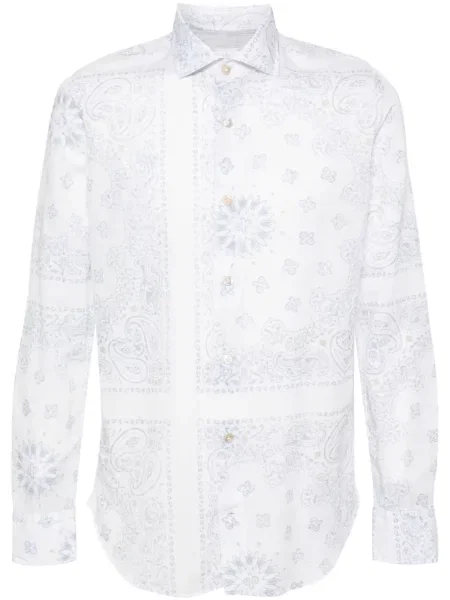 Риза Eleventy с принт с пейсли десен