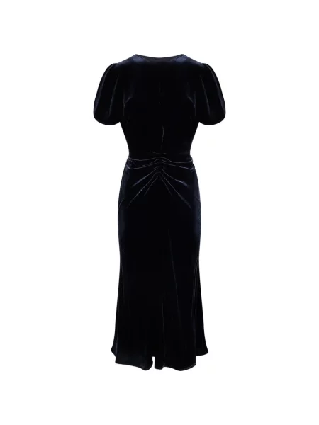 Rochie midi Victoria Beckham albastru
