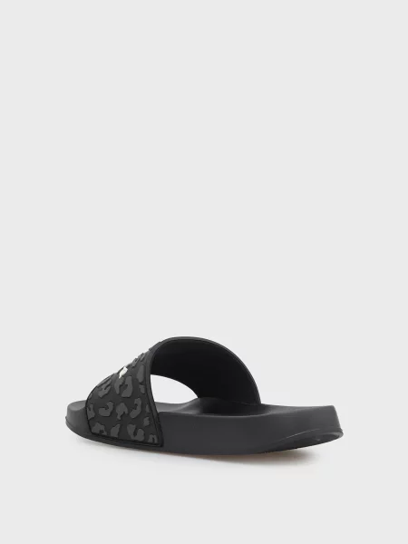 Шлепанцы Pepe Jeans с принтом черные