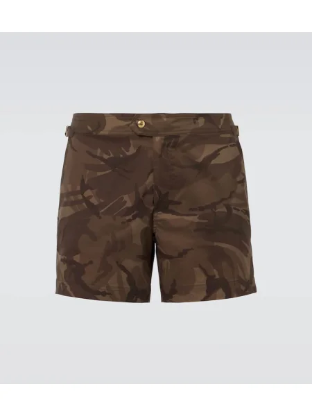 Slip de baie Tom Ford cu model camuflaj