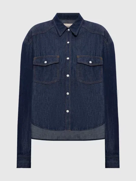 Джинсова сорочка Khaite синя