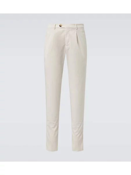 Kalhoty Brunello Cucinelli bílé