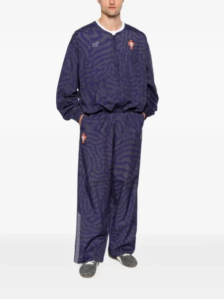 Pantaloni Puma cu imagine alergare violet