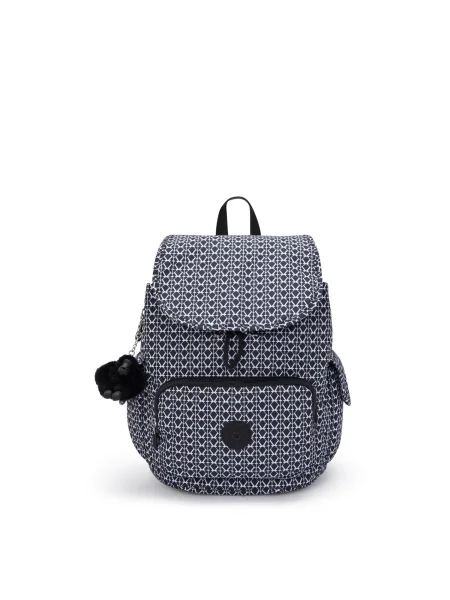 KIPLING Batoh čierna biela