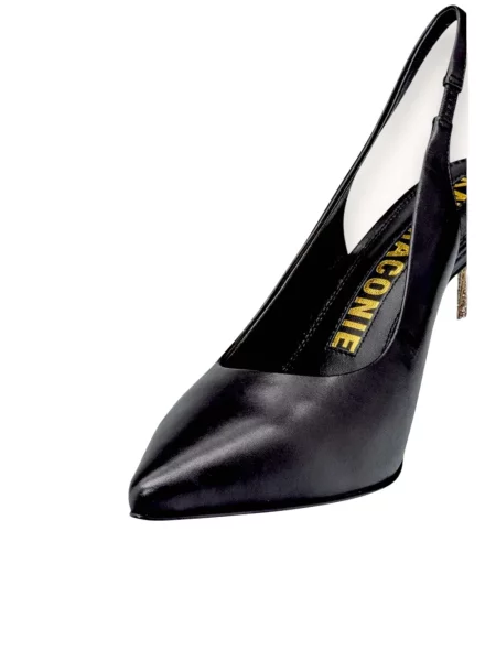 Pantofi cu toc Kat Maconie slingback negru