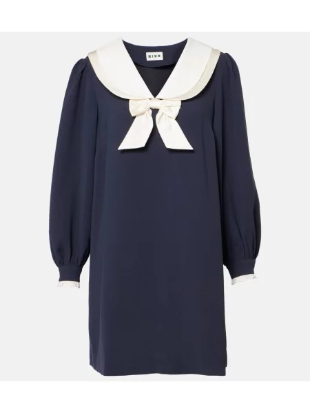 Obleka Rixo z lokom modra