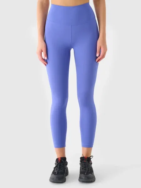 4F legginsy z wysokim stanem i wykończeniem szybkoschnącym XL granatowe