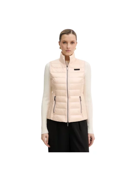 Kamizelka Armani Exchange pikowana beżowa