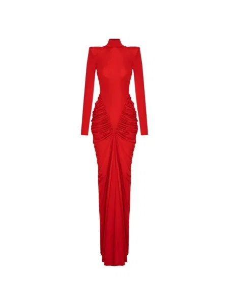 Rochie maxi V:pm Atelier cu volane roșu