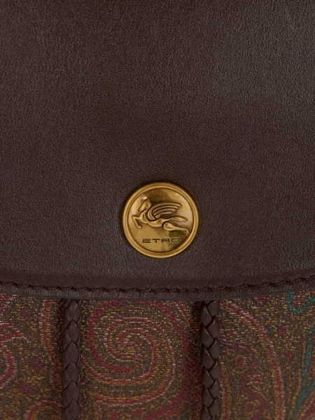Ruksak Etro s paisley uzorkom smeđa
