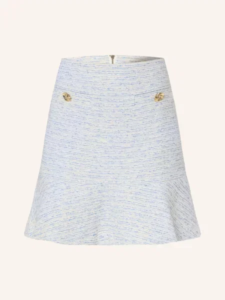 Ted Baker Sukně Boulé Acadies S Třpytivou Přízí modrá bílá