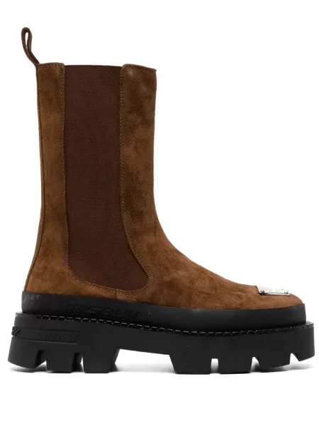 Botine chelsea Misbhv din piele de căprioară maro