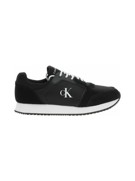 Pantofi Calvin Klein Jeans din piele retro negru