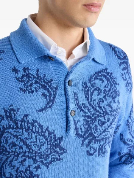 Jacquard džemper Etro plava