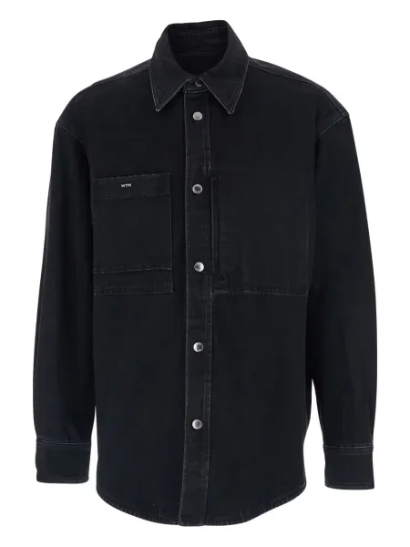 Cămașă Wooyoungmi cu imagine negru