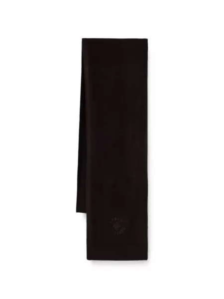 Fular Armani Exchange cu broderie maro